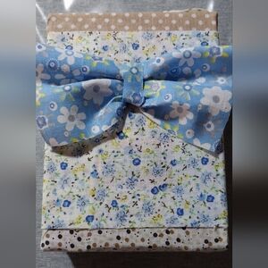Floral Blue Bow -DIY Decor